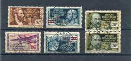 !!! AEF, SELECTION D'OBLITERATIONS SUR VALEURS FRANCE LIBRE - Used Stamps