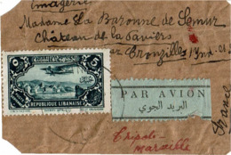 CTN61/C - GRAND LIBAN PA 5p SUR FRAGMENT - Briefe U. Dokumente