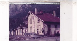 74 / GARE D OEX /  PHOTO VERITABLE  GARE 1983 - Magland