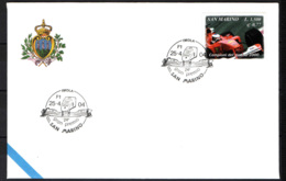 SAN MARINO - 25-4-2004 - 24° GRAN PREMIO DI F1 SAN MARINO - ANNULLO SPECIALE - OBLITERATION SPECIALE - SONDERSTEMPEL - Storia Postale