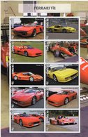 Ferrari Automobiles  -  Sheet VII  -  10v Feuillet Neuf/Mint/New/MNH/Imperf - Cars