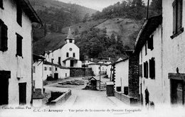 ARNEGUY - Vue Prise De La Caserne De Douane Espagnole - CC 3 - Vierge - Tbe -  Carte D'avant La Construction Du Fronton - Arnéguy