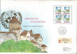 LIECHTENSTEIN CC CERTIFICADA NACIONES UNIDAS ONU UNO UNITED NATIONS - Covers & Documents