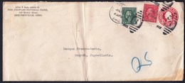 USA United States Steubenville 1922 / Postal Stationery 2 Cents George Washington / The Peoples National Bank /to Zagreb - 1921-40