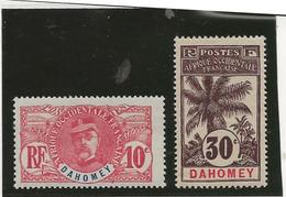 DAHOMEY -TIMBRES N° 22 ET N° 25 -NEUF CHARNIERE - COTE : 50 € -annee 1906-1907 - Nuovi