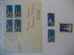 Ungarn 1961- Beleg Raketenstart Zur Venus Gelaufen Nach Zürich - Storia Postale