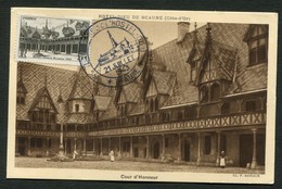 HOTEL DIEU DE BEAUNE - CARTE MAXIMUM 1943 - COUR D'HONNEUR - 1940-49