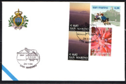 SAN MARINO - 24-1-2004 - PIACENZA - PANTHEON 2004 - ANNULLO SPECIALE - OBLITERATION SPECIALE - SONDERSTEMPEL - Lettres & Documents