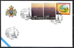 SAN MARINO - 14-2-2004 - GENOVA CAPITALE EUROPEA DELLA CULTURA- ANNULLO SPECIALE - OBLITERATION SPECIALE - SONDERSTEMPEL - Lettres & Documents