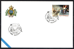 SAN MARINO - 6-2-2004 - UNIONE LATINA 1954-2004 - ANNULLO SPECIALE - OBLITERATION SPECIALE - SONDERSTEMPEL - Lettres & Documents