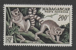 MADAGASCAR 1954 YT PA 77** - LEMURIENS - Airmail