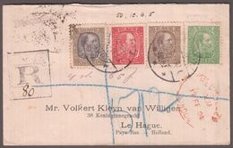 1902. Christian IX. 50 + 10 + 6 + 5 Aur On Beautiful Small Cover From REYKJAVIK To Le... (Michel 44+) - JF136285 - Cartas & Documentos