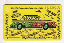 SAINTE LUCIE REF MV CARDS STL-23A Année 1995 EC$10 23CSLA Counts Money Motors - Saint Lucia