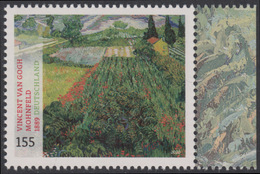 !a! GERMANY 2020 Mi. 3512 MNH SINGLE W/ Right Margin (c) - Vincent Van Gogh: Poppy Field - Unused Stamps