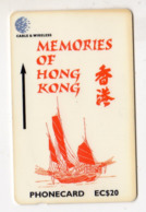 SAINTE LUCIE REF MV CARDS STL-311A Année 1999 EC$20 311CSLA Memories Of Hong Kong 2 - Saint Lucia