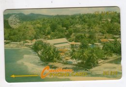 SAINTE LUCIE REF MV CARDS STL-9A Année 1993 EC$10 9CSLA Coastline - St. Lucia