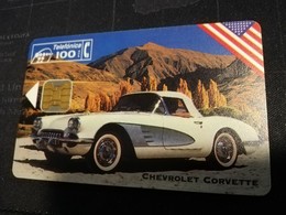 SPAIN/ ESPANA Nice  Fine Used  AUTOMOBILES  CHEVROLET  TIRAGE 4000  CHIP CARD  **1372** - Emisiones Privadas