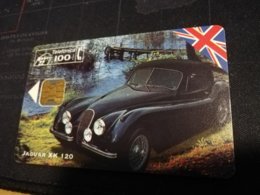 SPAIN/ ESPANA Nice  Fine Used  AUTOMOBILES  JAGUAR XK 120 TIRAGE 4000  CHIP CARD  **1373** - Emissioni Private