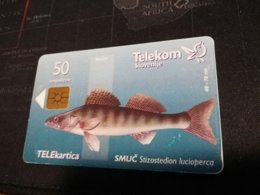 SLOVENIA  50 UNITS  FISH   Fine Used  CHIP CARD  **1376** - Slowenien