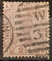 GREAT BRITAIN 1876-80 - Canceled - Sc# 67 - 2.5d - Plate 15 - Used Stamps