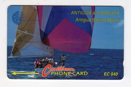 ANTIGUA & BARBUDA CARAIBES MV Cards ANT-13C Date 1994 EC $40 CN 13CATC Sailing Week - Antigua Et Barbuda