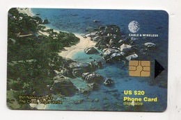 ILES VIERGES BRITANNIQUE CARAIBES CABLE & WIRELESS REF MVCARDS BVI-C8  US $20 Date 2000 The Crawl Virgin Gorda - Virgin Islands