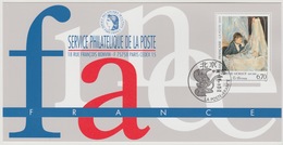141 Carte Officielle Exposition Internationale Exhibition Beijing Pekin 1996 France FDC Berthe Morisot Art China Chine - Briefmarkenausstellungen