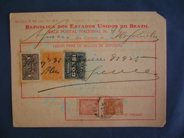 BRAZIL / BRASIL - MONEY ORDER ISSUED IN BAHIA IN FEBRUARY 1925 IN THE STATE - Otros & Sin Clasificación