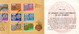 B 3323 -  Collezionismo, Filatelia, San Marino, Monetazione 1972, Annullo - Libretti