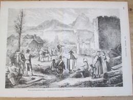 Gravure  1873 Moeurs Politques De La SUISSE   LANDSGEMEINDE   CANTON  DE  SCHwITZ Schwytz - Schwytz