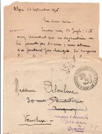 Alger 1916 - Marine Service à La Mer - Avec Lettre Sur Distractions : Yachting Et Aviron + Tirs Aux Marsouins - Scheepspost