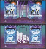 Belarus 871/72 - Protection Of Polar Areas & Glaciers 2011 GUTTER PAIR - MNH - Préservation Des Régions Polaires & Glaciers