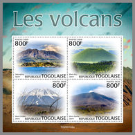TOGO 2020 MNH Volcanoes Vulkane Volcans M/S - IMPERFORATED - DH2014 - Volcanos