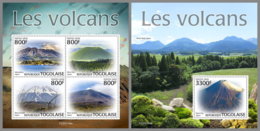 TOGO 2020 MNH Volcanoes Vulkane Volcans M/S+S/S - IMPERFORATED - DH2014 - Volcanos