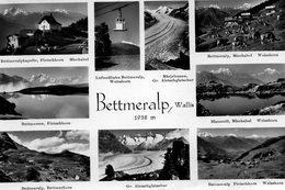 Suisse. CPSM. BETTMERALP, Wallis, Multi Vues, Minis Photos. 1964.  Scan Du Verso. - Bettmeralp