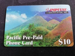 PACIFIC PRE PAID PHONE CARD, IMPULSE  -  $10 UNITS USED  ** 1385** - Otros – Oceanía