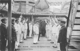 83-TOULON-DOCUMENT PRIS A BORD DE L'IENA L'EXPLOSION DU 12 MARS 1907- MARINE EXERCICE DES SIGNAUX A BRAS - Toulon