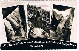 Ansichtskarte Aus Dem Fichtelgebirge, Felsen Nußhardt - Gestempelt In Hof 1964 - Hof