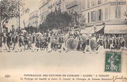 83-TOULON-FUNERAILLES DES VICTIMES DU CUIRASSE " GLOIRE " - Toulon