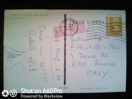 AIR MAIL HONG KONG 1979 DESTINAZIONE ITALIA (ANCONA) - Brieven En Documenten