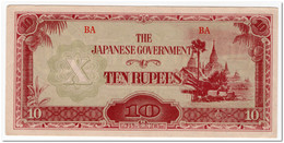 BURMA,JAPANESE GOVERNMENT,10 RUPEES,1942-44,P.16a,AU - Myanmar