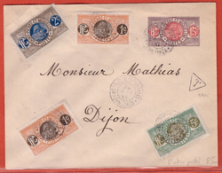 SAINT PIERRE & MIQUELON ENTIER POSTAL TAXE DE 1923 POUR DIJON FRANCE - Briefe U. Dokumente