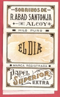 Carnet Ancien Papier à Cigarette  - Cigarette Papers - EL DIA - Sobrinos De R. ABAD SANTONJA - Alcoy-  RARE ! - Autres & Non Classés