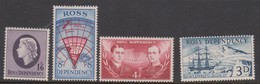 New Zealand-Ross Dependency SG 1-4  1957 Definitives, Mint Hinged - Nuevos