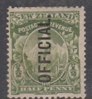 New Zealand SG O69 1898 Half Penny Green,Mint Never Hinged - Unused Stamps
