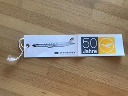 LUFTHANSA BAGGAGE TAG SECURITY LABEL 50 JAHRE Form-Nr: 3186703 A-05 (FRA EB/G) - Étiquettes à Bagages