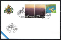 SAN MARINO - 19-11-2004 - RICERCA DELL'ACQUA SU MARTE - ANNULLO SPECIALE - OBLITERATION SPECIALE - SONDERSTEMPEL - Cartas & Documentos