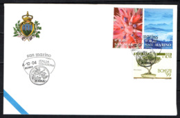 SAN MARINO - 4-12-2004 - ROMA - ITALIA COLLEZIONA - ANNULLO SPECIALE - OBLITERATION SPECIALE - SONDERSTEMPEL - Storia Postale