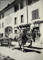 NEUNKIRCH KLETTGAU Bauernhof Pferde-Fuhrwerk - Neunkirch