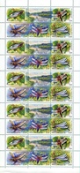 Russia 2001 Sheet Insects Animals Fauna Dragon-flies Dragon Fly Files Insect Nature Mountain Stamp MNH Michel 903-907Zd - Fogli Completi